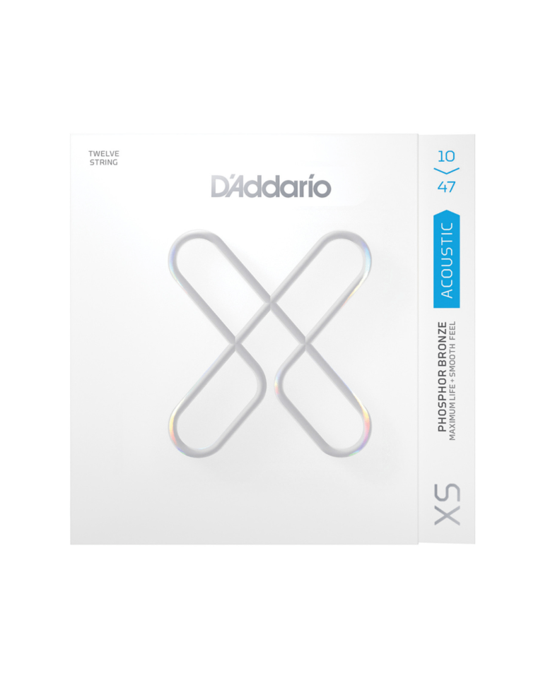 Set de 12 Cuerdas Octavadas D'Addario XSAPB1047-12 XS Coated Phosphor Bronze Light 10-47 para Docerola