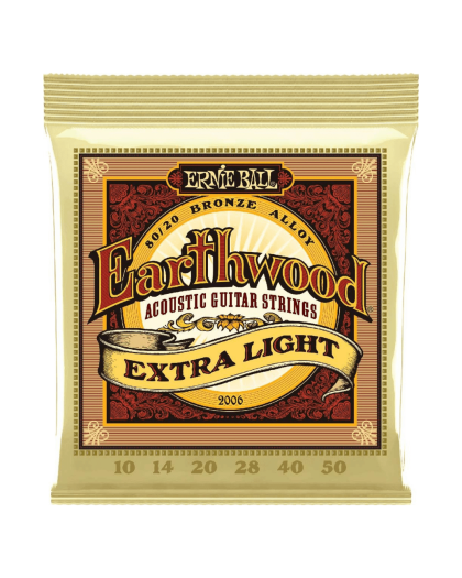 Cuerdas Ernie Ball Earthwood 80/20 Bronze 2006 Extra Light 10-50