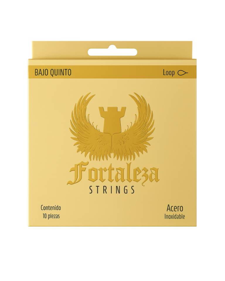 Cuerdas Fortaleza para Bajo Quinto de Acero Inoxidable Loop End